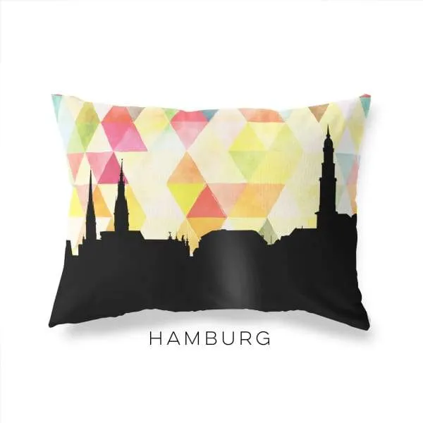 Hamburg, Germany geometric skyline