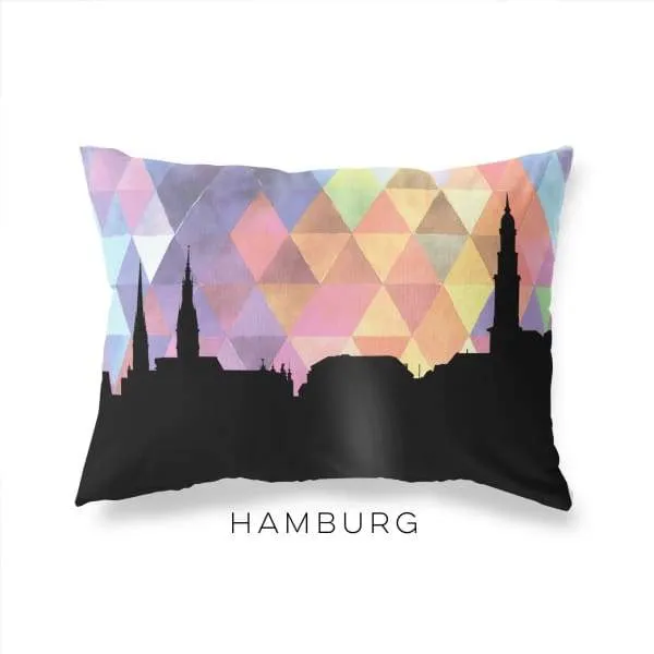 Hamburg, Germany geometric skyline