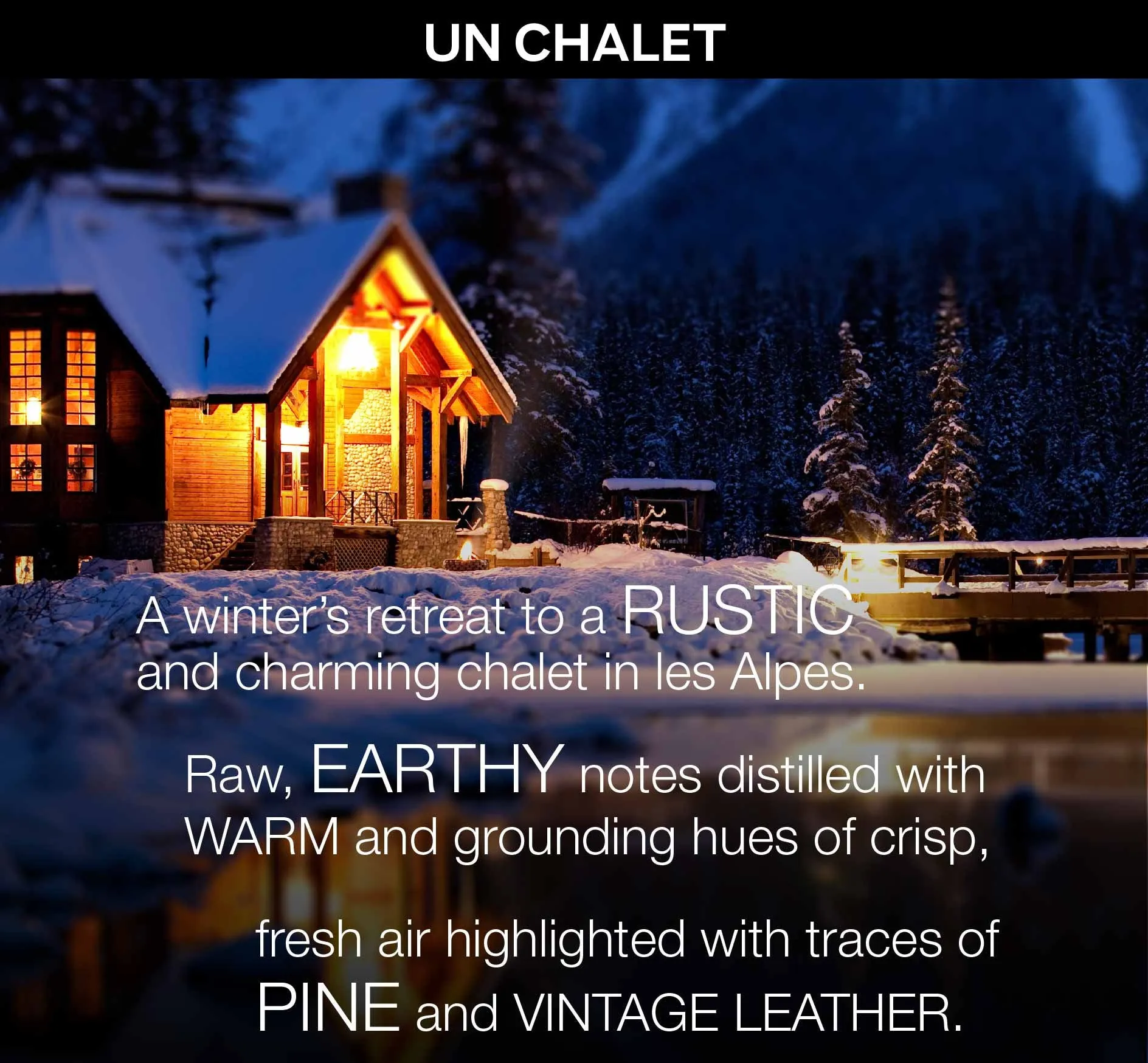 Hand & Skin Sanitizer in UN CHALET (pine   leather)