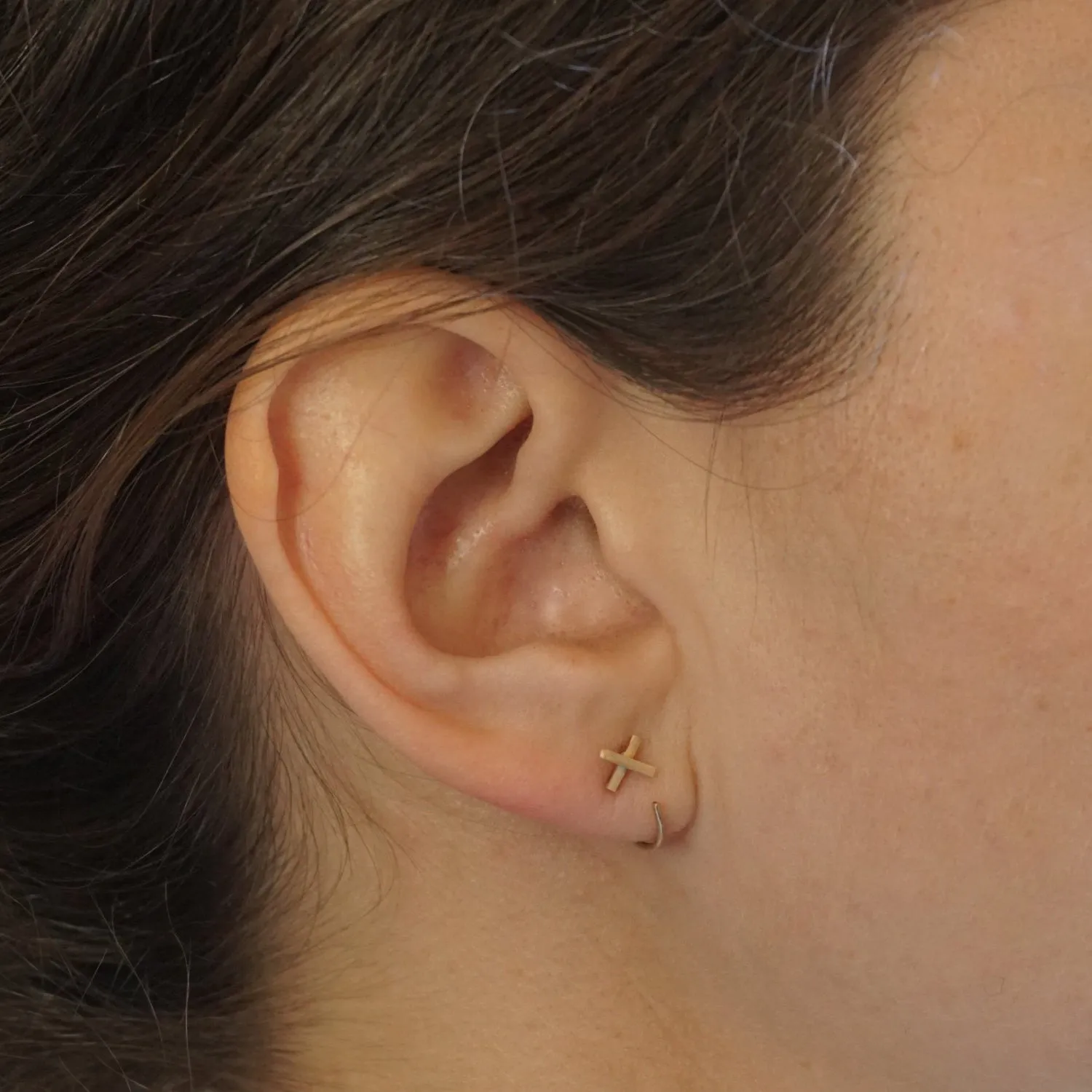 Hand-Made Modern Chic X Staple, Ear Hugging Hoops -  0269