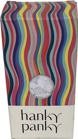 Hanky Panky White Lace Brazilian “No VPL” Bikini Knickers UK L