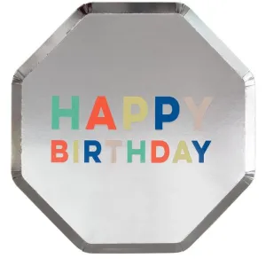 Happy Birthday Palette Dinner Plates
