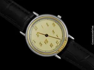 Hermes Meteore Mens Luxury Watch - Stainless Steel & Solid 18K Gold