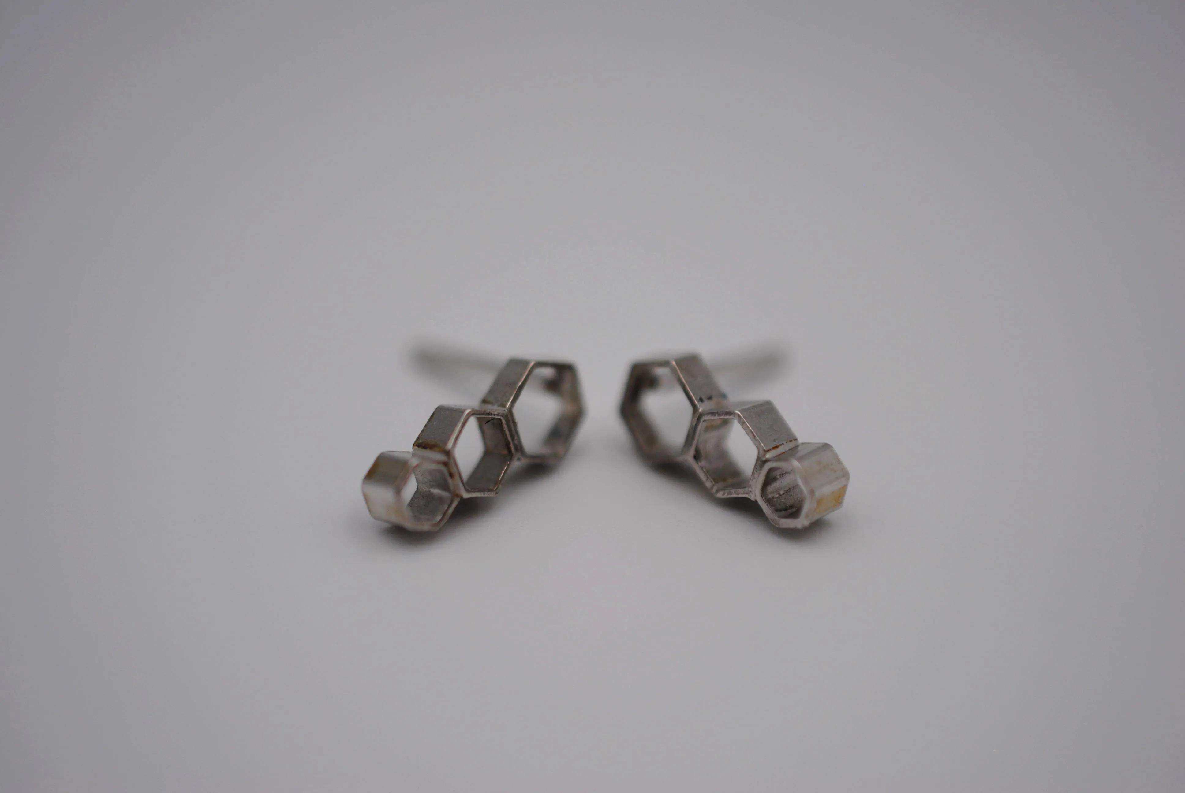 Honeycomb Post Earrings