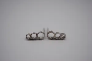 Honeycomb Post Earrings
