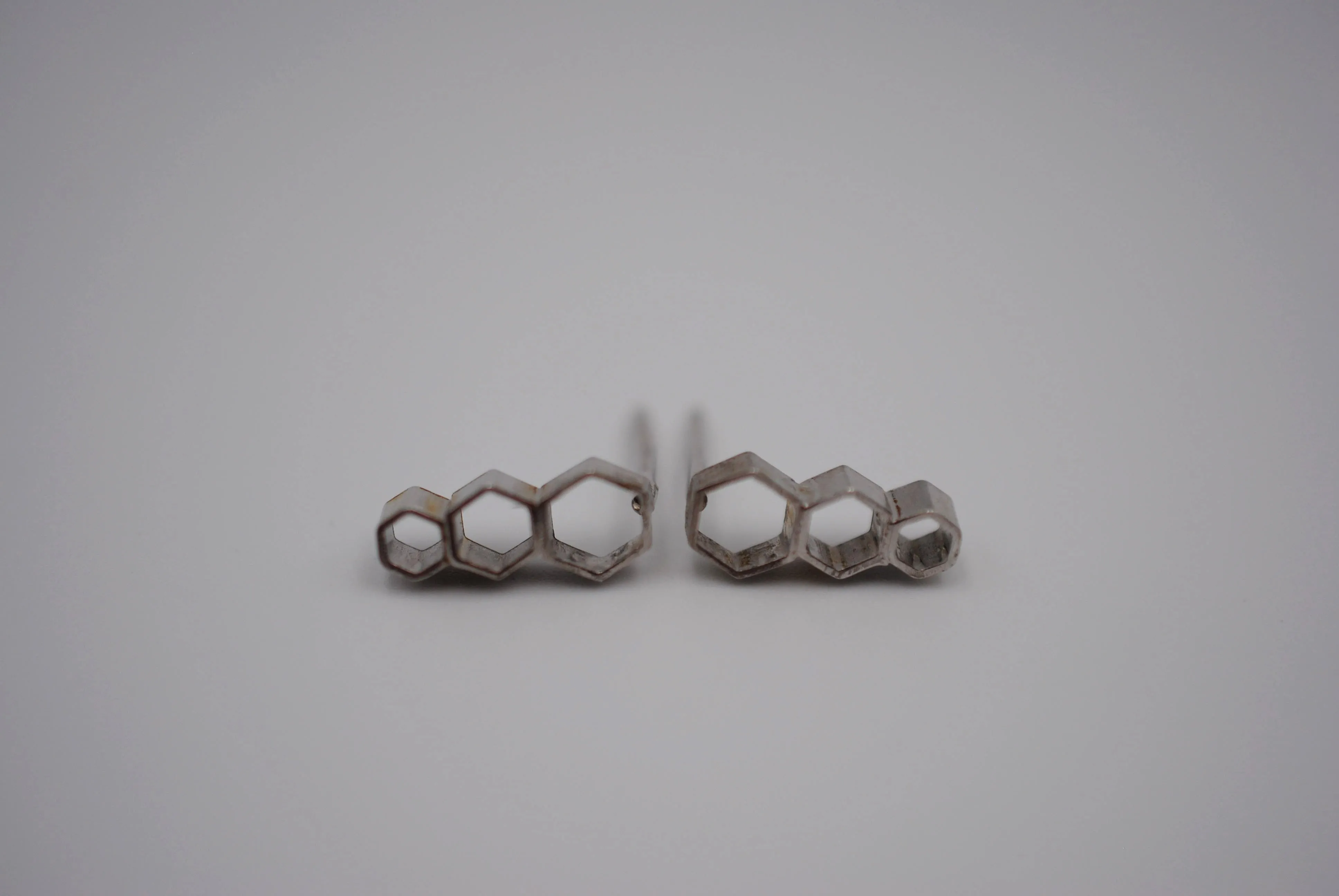 Honeycomb Post Earrings