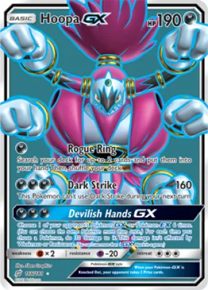 Hoopa GX 166/181 FULL ART FOIL RARE