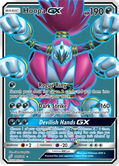 Hoopa GX 166/181 FULL ART FOIL RARE