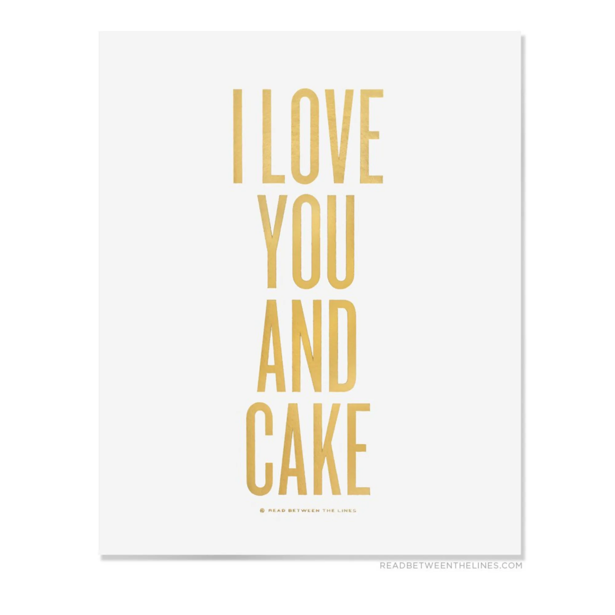 I Love You and Cake