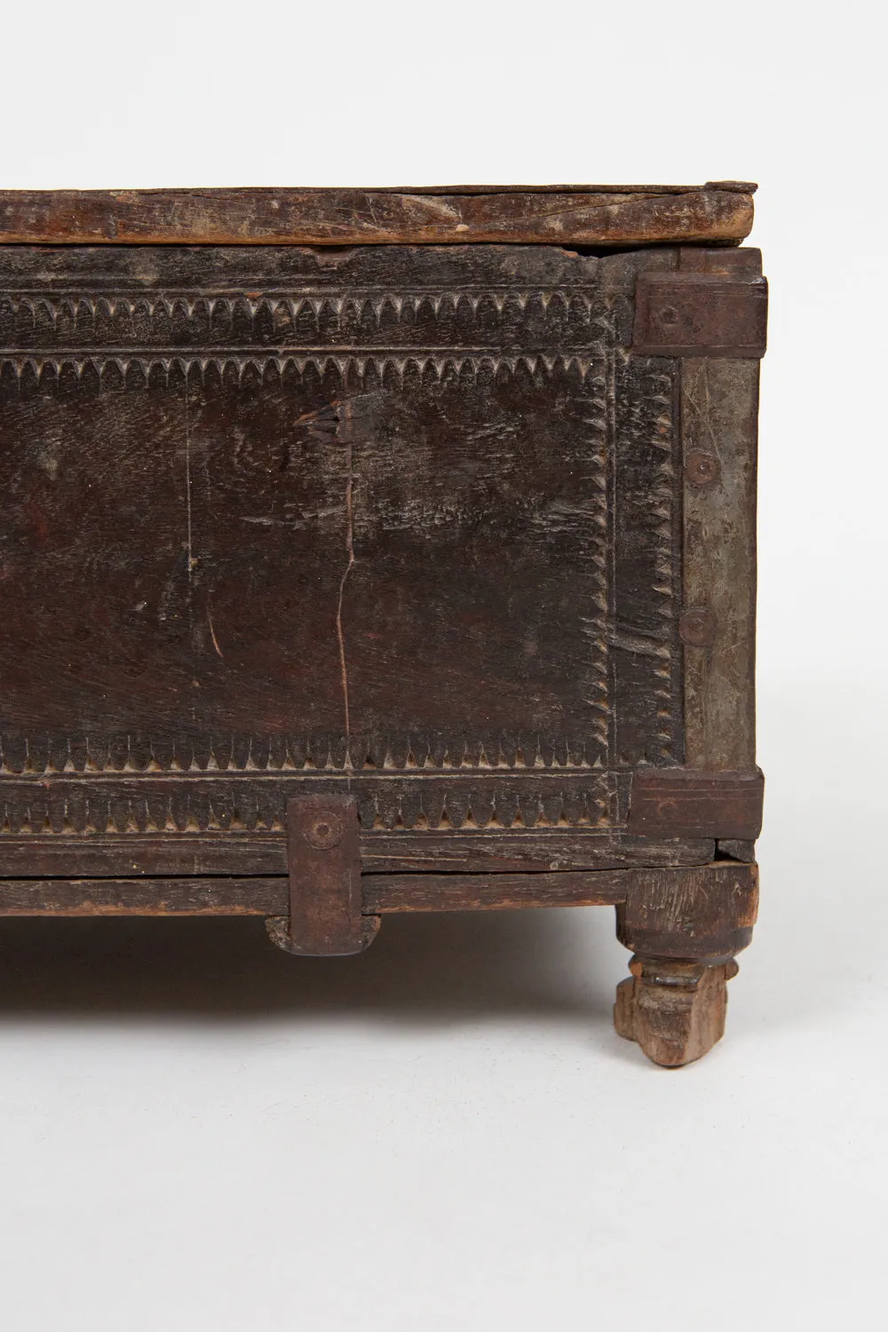 Indian Iron Bound Dowry Chest