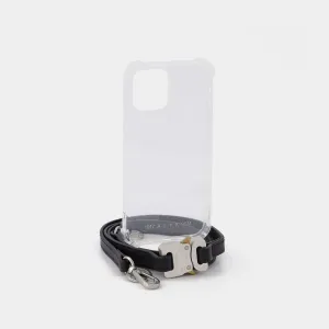 IPhone 12 Case in TPU and Black Leather