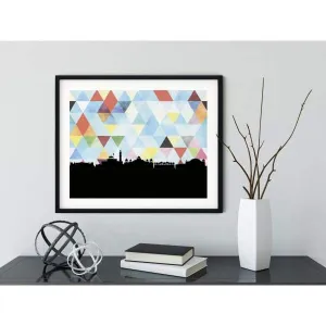Jaipur, India geometric skyline
