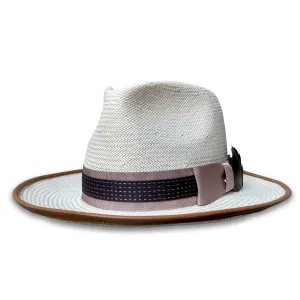 Jay - Ivory Shantung Teardrop Fedora
