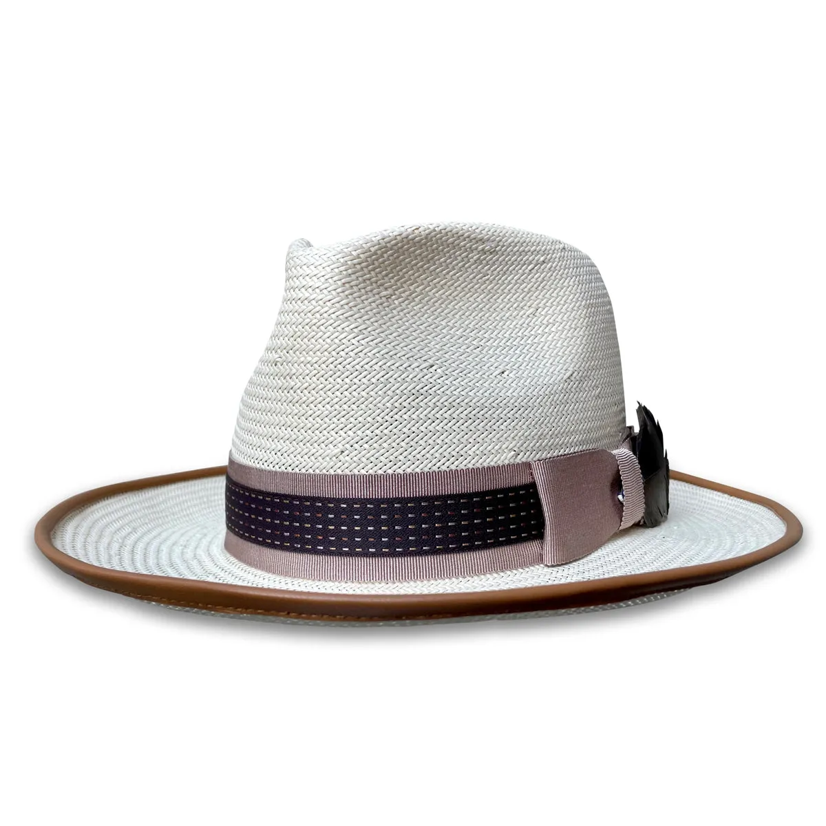 Jay - Ivory Shantung Teardrop Fedora