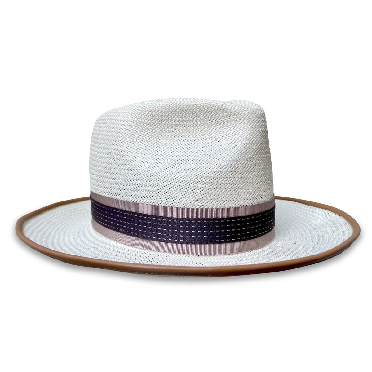 Jay - Ivory Shantung Teardrop Fedora