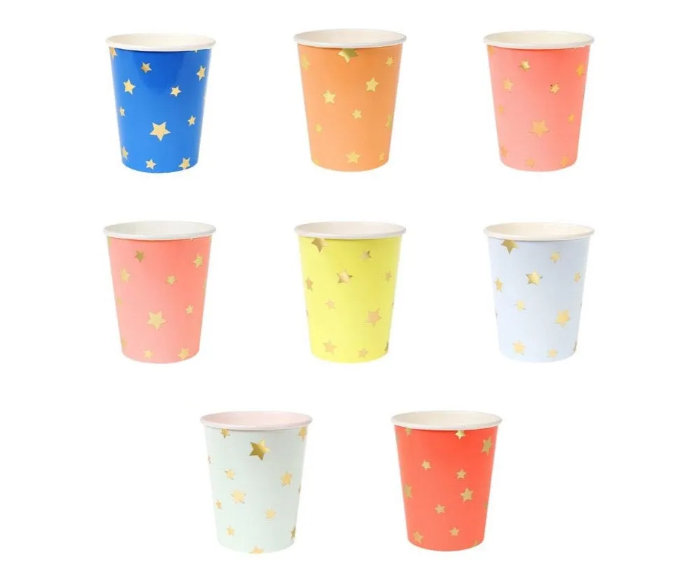 Jazzy Star Confetti Cups