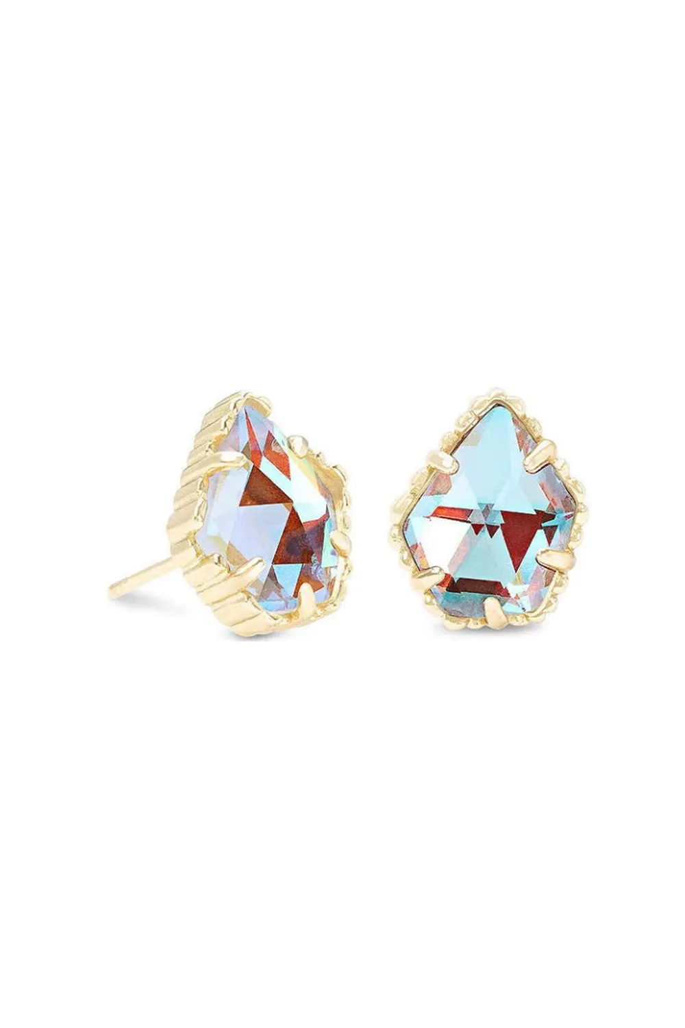 Kendra Scott Tessa Dichroic Glass Stud Earrings in Gold Dichroic Glass | 4217704131