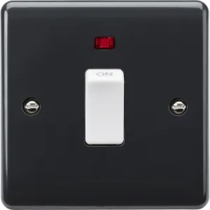 Knightsbridge PM8341N Part M 20A 1G DP Switch   Neon