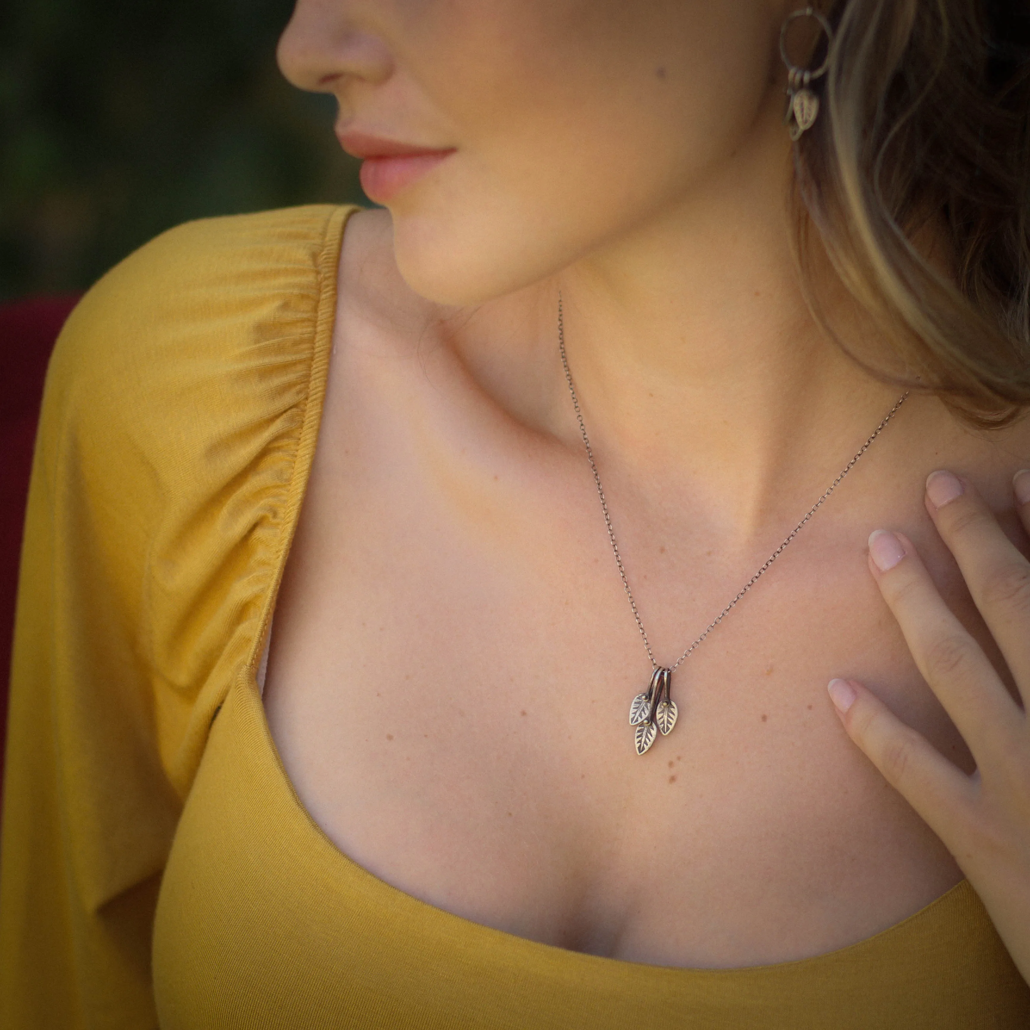 Leaf Trio Necklace