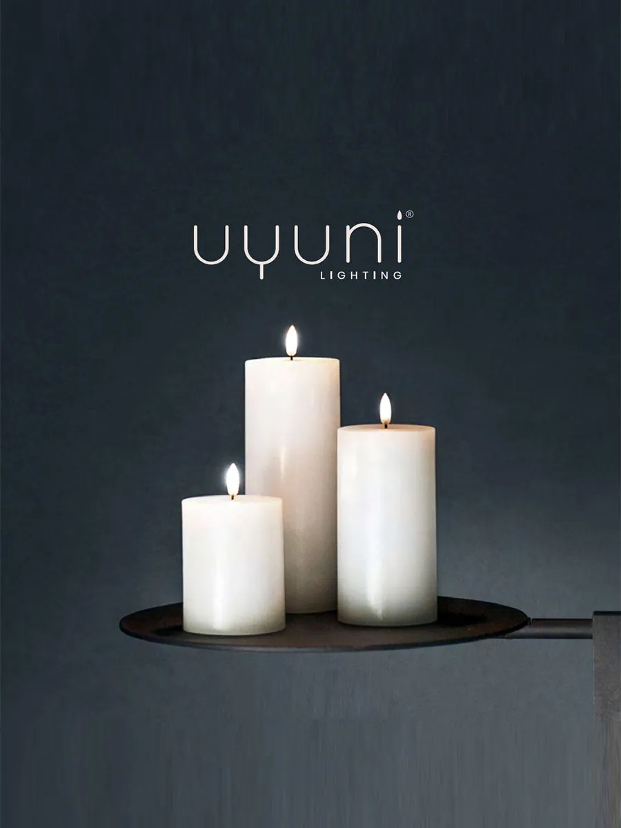 LED Pillar Candle 5.8x10 - Nordic White