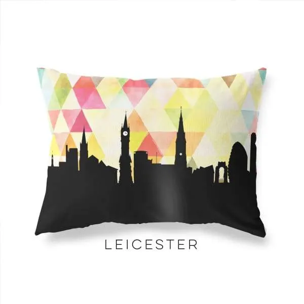 Leicester, England geometric skyline
