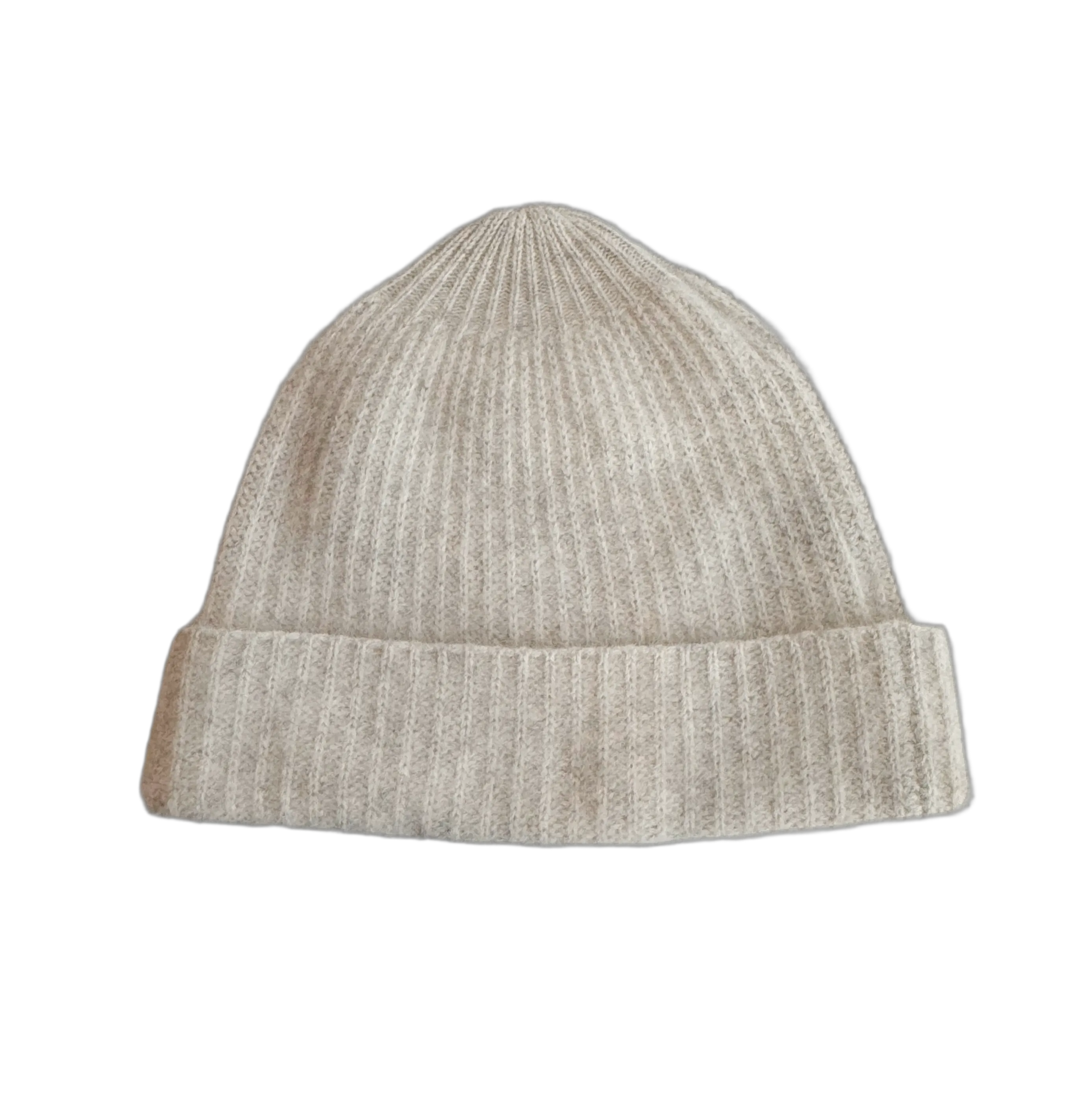 Light Grey racoon wool beanie