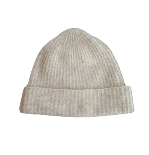 Light Grey racoon wool beanie