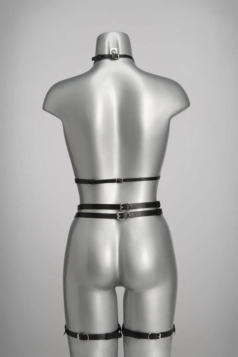 Lilly Leather Suspender Belt