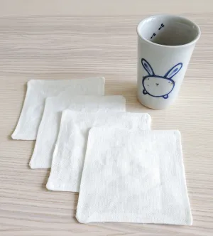 Lithuanian Linen Coasters in Ivory