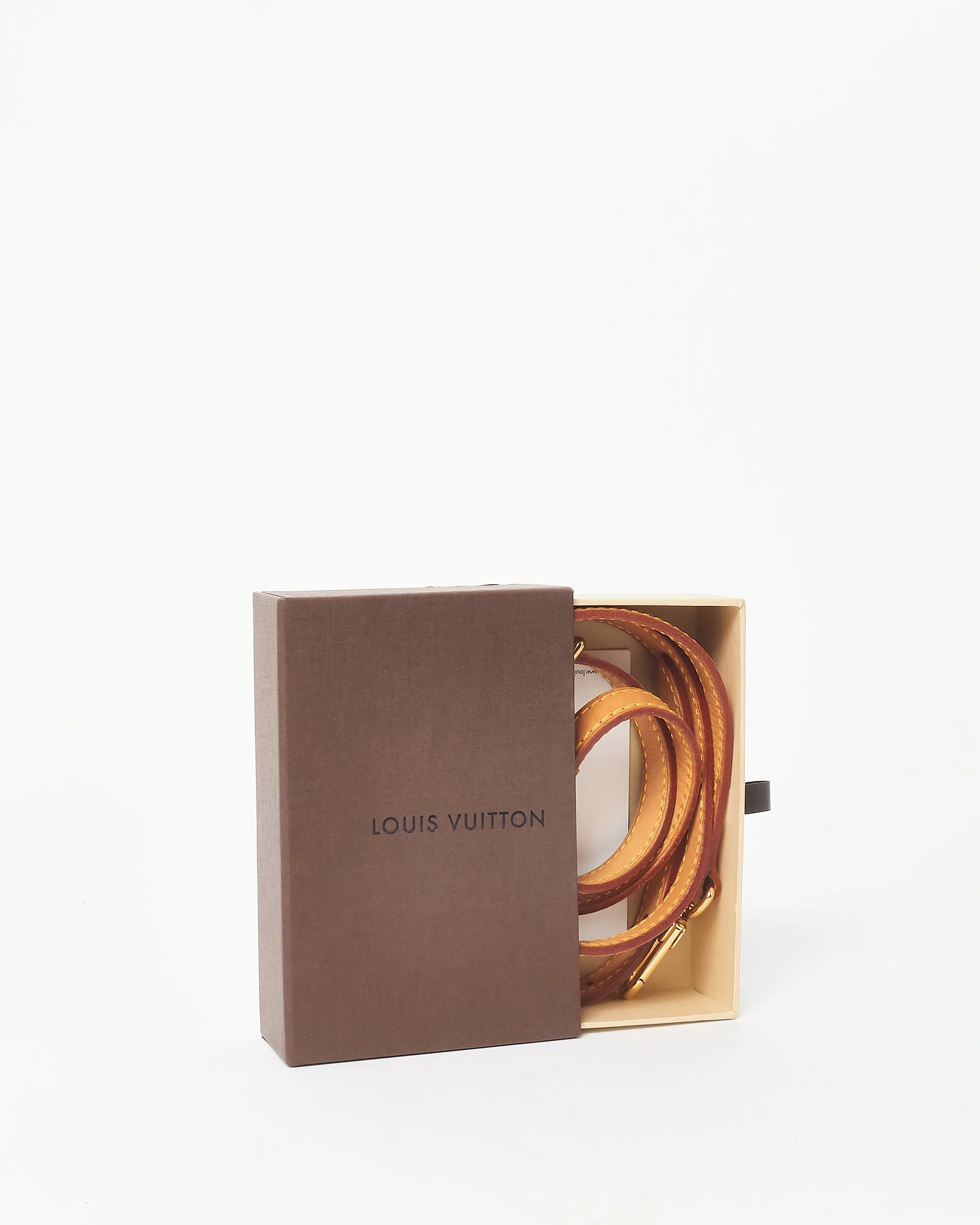 Louis Vuitton Beige Leather Strap
