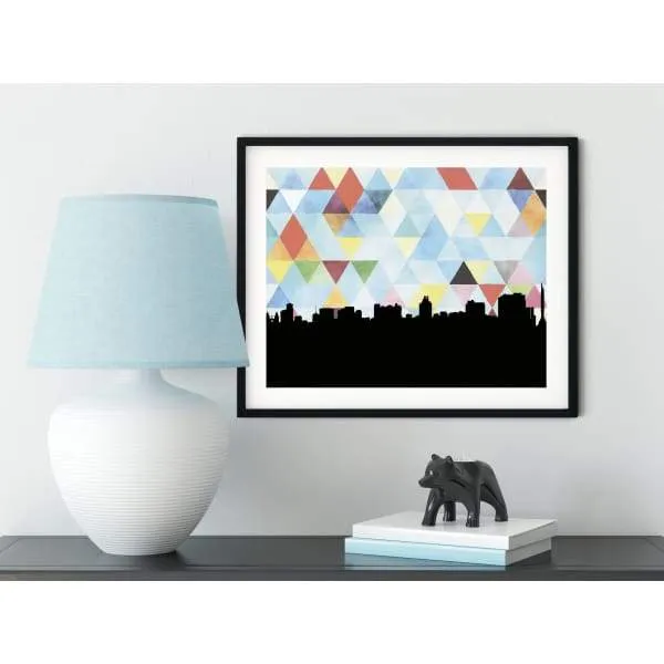 Luanda, Angola geometric skyline
