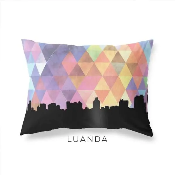 Luanda, Angola geometric skyline
