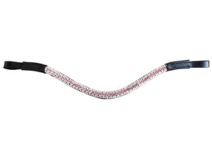 Lumiere Wave Baby Pink Crystal Browband (L9401)