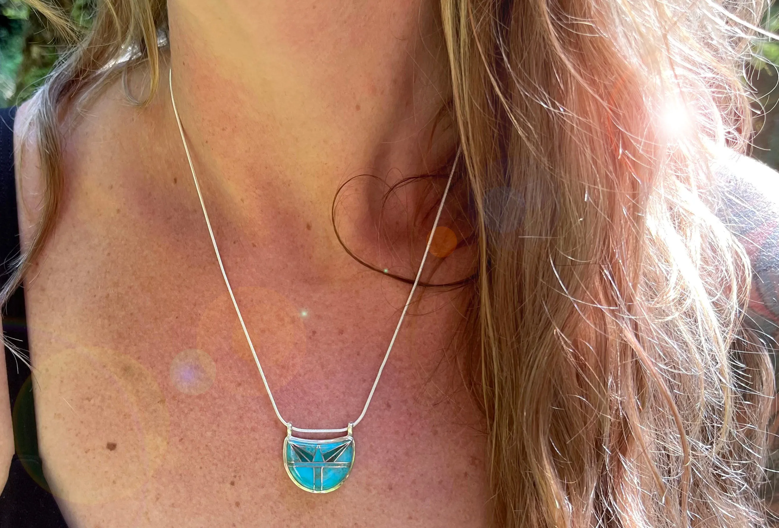 Luna Mosaic Inlay Necklace