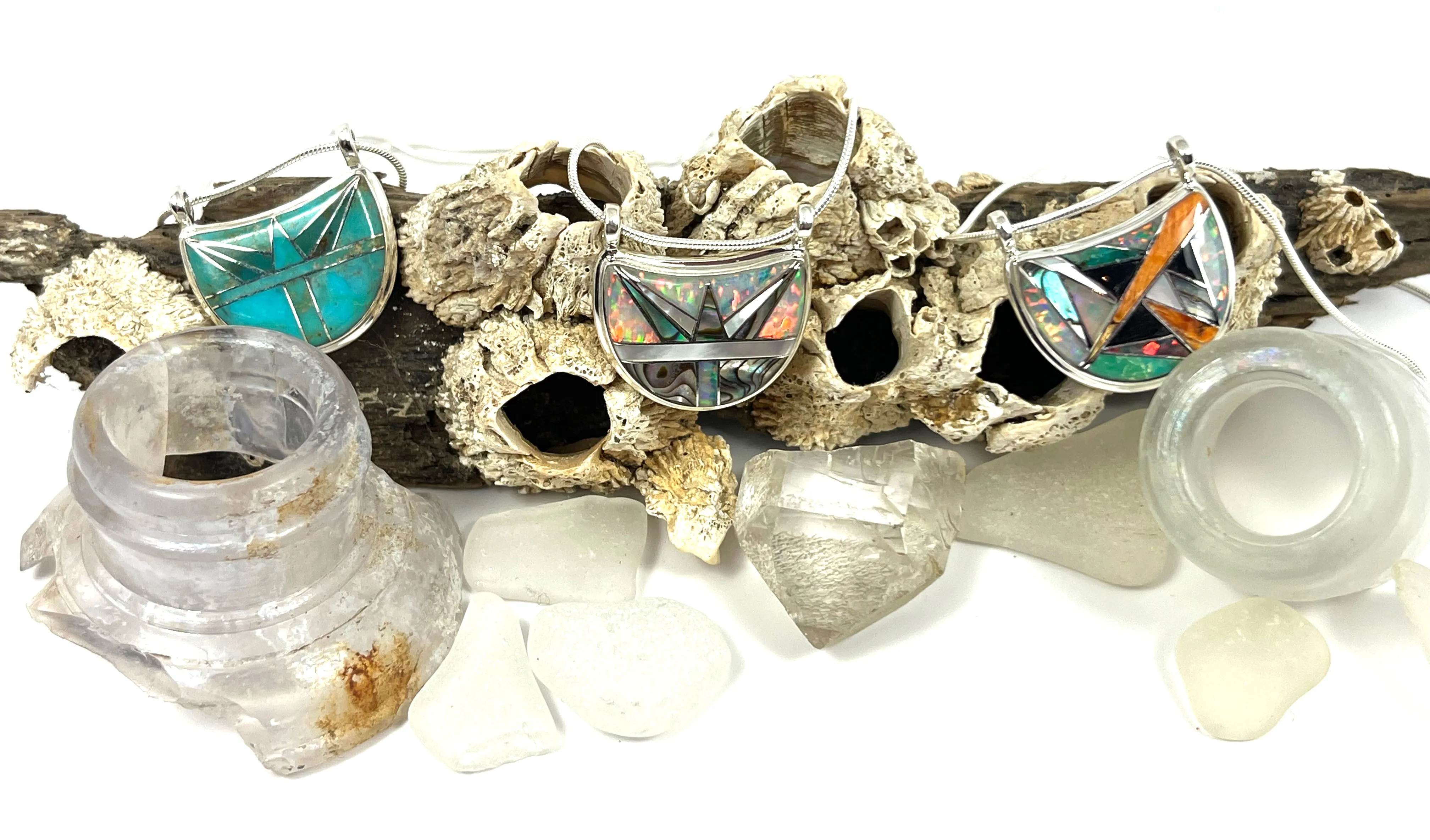 Luna Mosaic Inlay Necklace