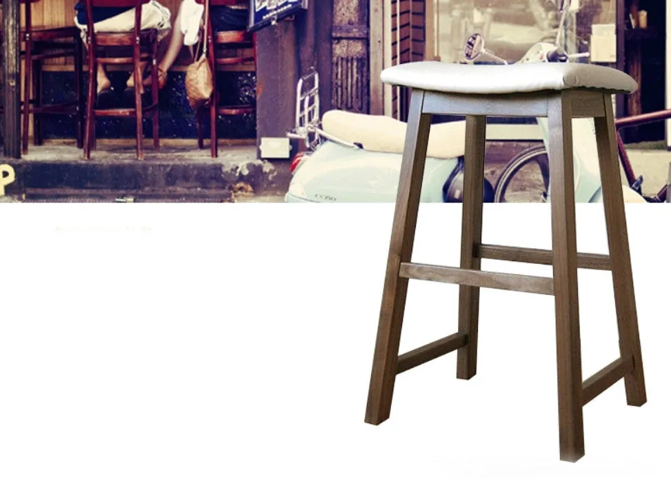 Macarthur Oak Wood Stool