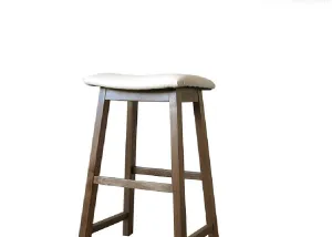 Macarthur Oak Wood Stool