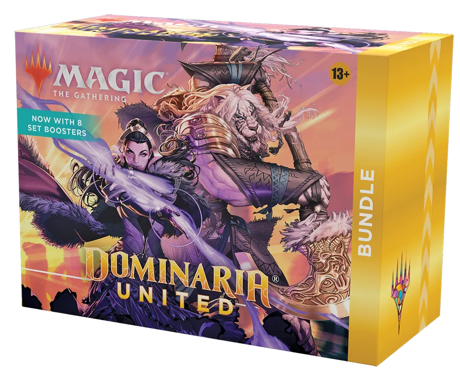 Magic: The Gathering Dominaria United Bundle | 8 Set Boosters   Accessories