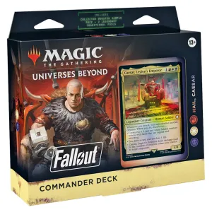 Magic: The Gathering Fallout Commander Deck - Hail, Caesar (100-Card Deck, 2-Card Collector Booster Sample Pack   Accessories)