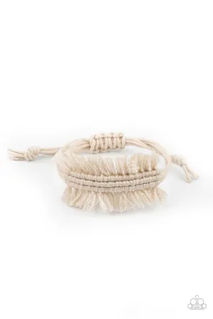 Make Yourself at HOMESPUN - White Bracelet