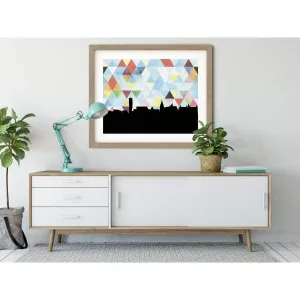 Malmö, Sweden geometric skyline