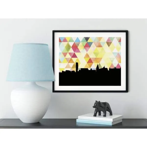 Malmö, Sweden geometric skyline