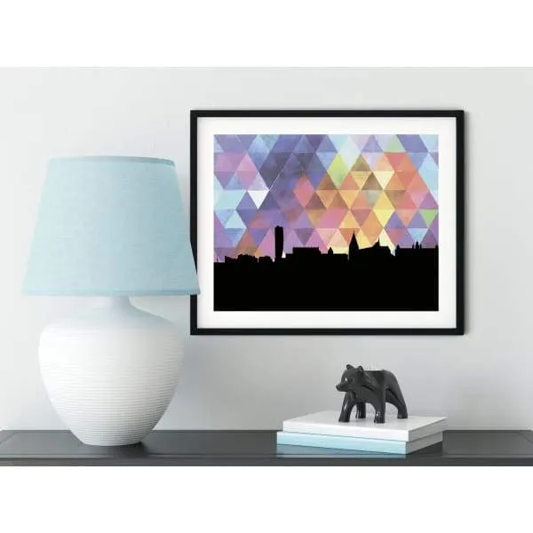 Malmö, Sweden geometric skyline