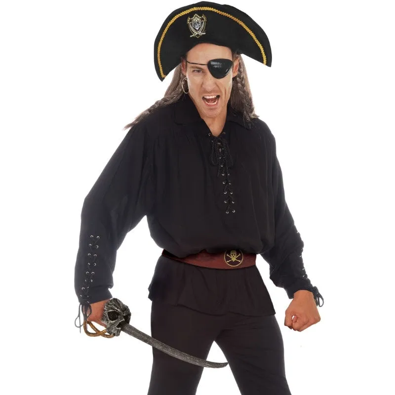 Medieval Pirate Shirt - Black