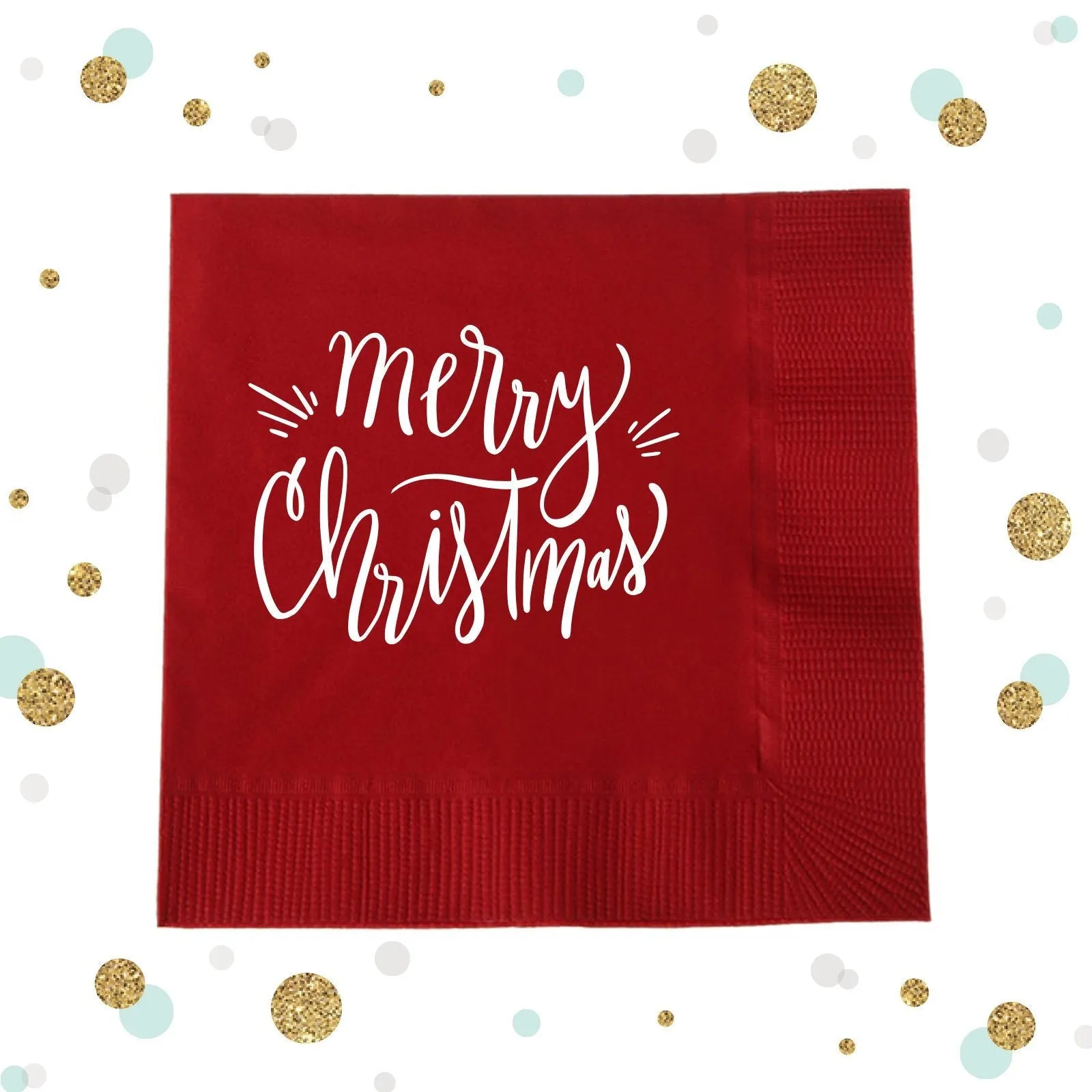Merry Christmas - Holiday Napkin #2