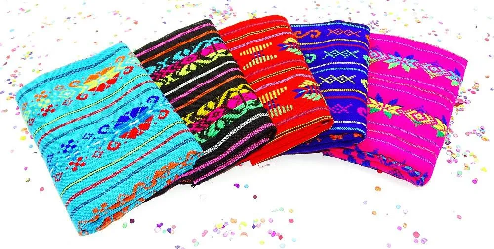 Mexican Fabric in Dark Bright Tribal (5 ½-Yard Bundle)