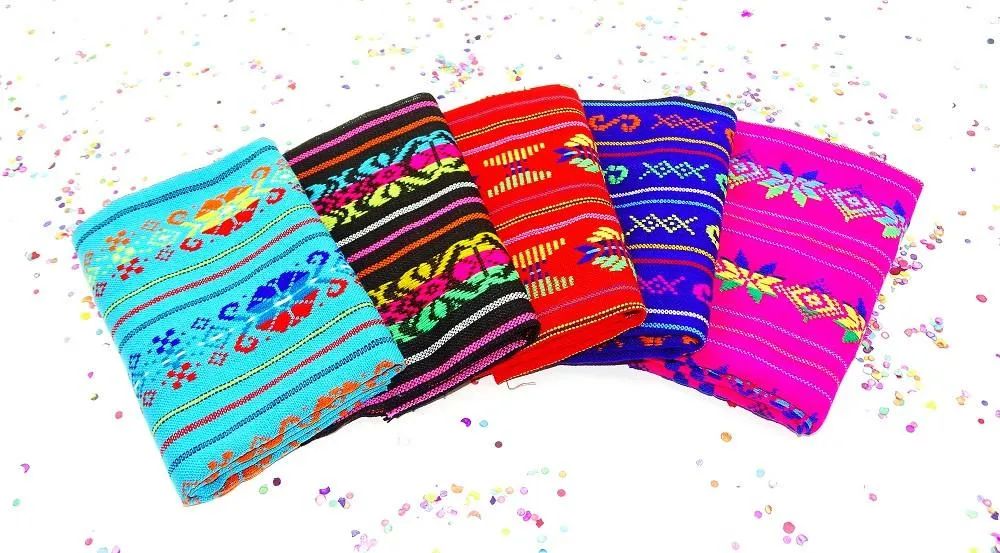 Mexican Fabric in Dark Bright Tribal (5 ½-Yard Bundle)