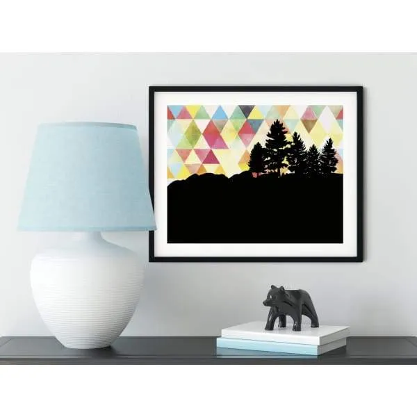 Millstone, New Jersey geometric skyline