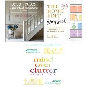 Mind Over Clutter, Home Edit Workbook Colour Recipes for Painted 3 Books Set NEW