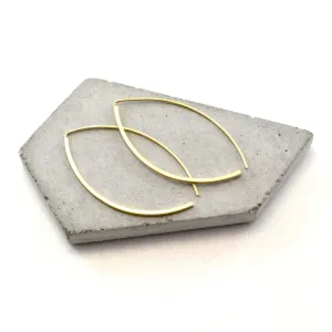 MINIMALIST ARC Earrings | Brass or Silver